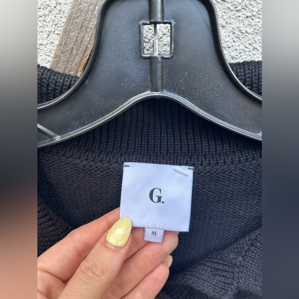 G. LABEL BY GOOP Alan Polo Sweater in Black - Picture 8 of 10